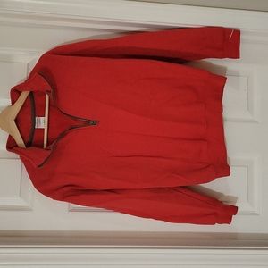 Gildan red quarter zip, Size Small